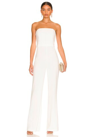 Alice + Olivia Lavera Jumpsuit in Off White from Revolve.com | Revolve Clothing (Global)