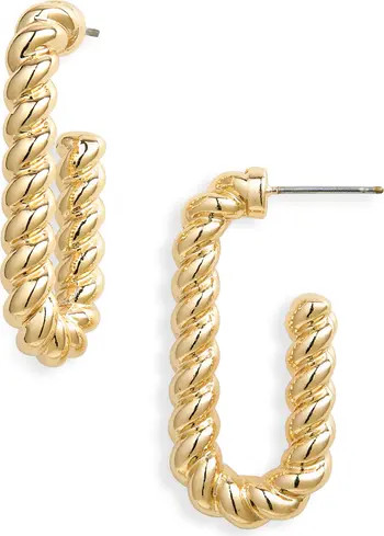 Twisted Oval Hoop Earrings | Nordstrom
