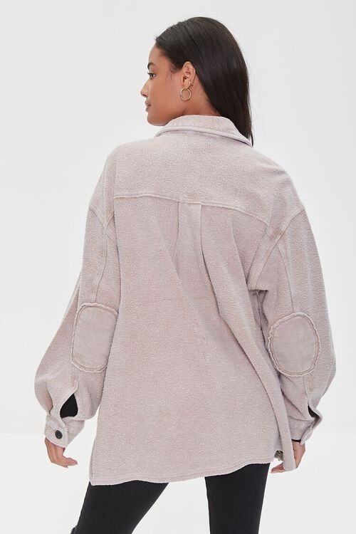 Reverse Fleece Drop-Sleeve Shacket | Forever 21 (US)