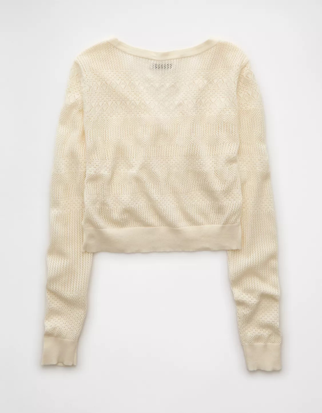 AE Pointelle V-Neck Cardigan | American Eagle Outfitters (US & CA)