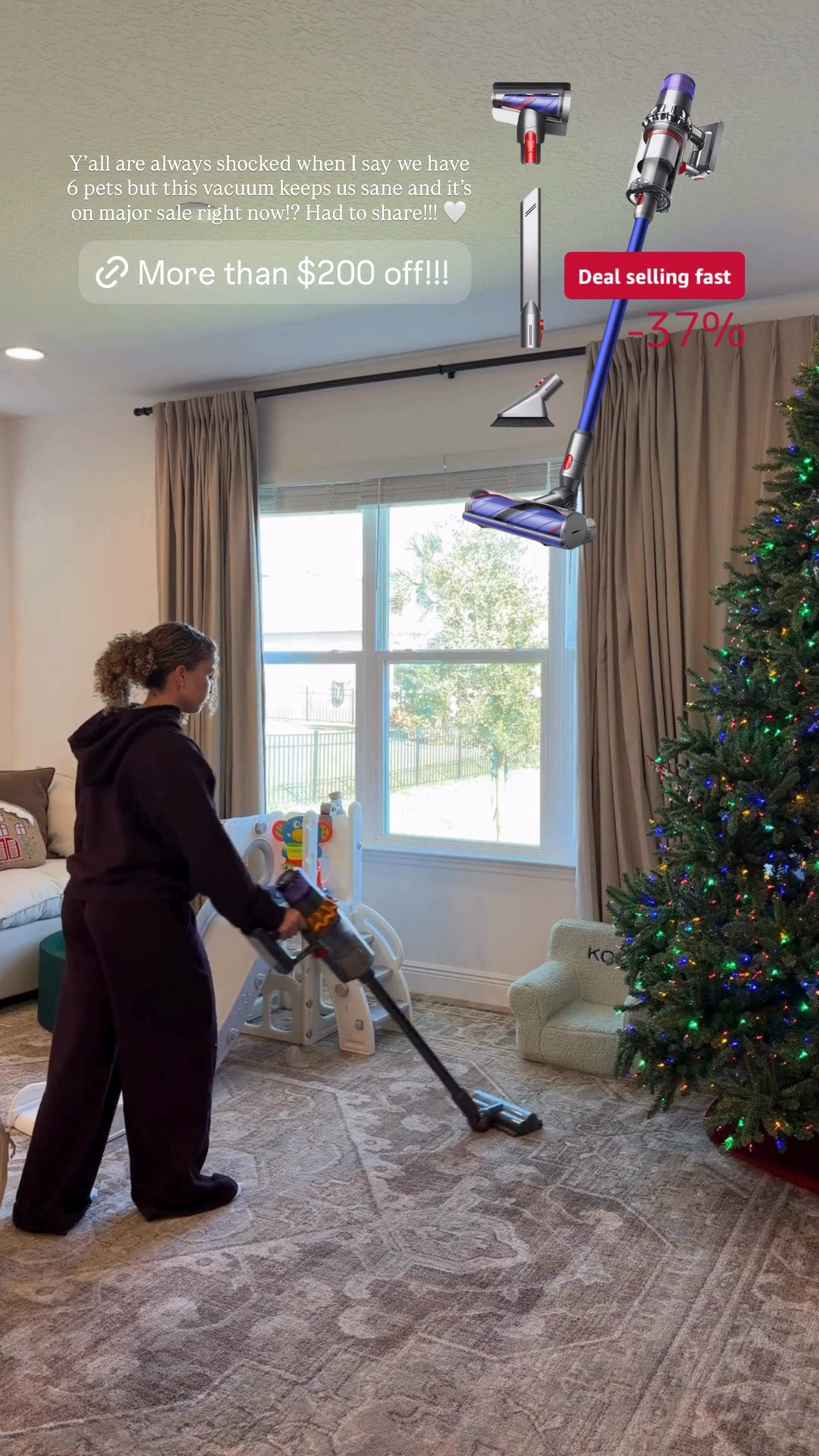 Our Dyson vacuum is nearly 40% off!! Perfect for multi-pet families and owners 🐶🐈‍⬛

#LTKSaleAlert #LTKHome #LTKCyberWeek