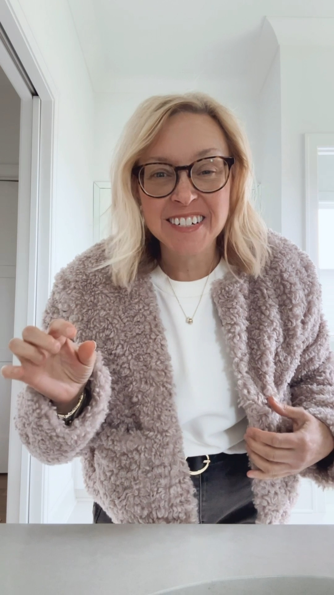 Fun Sherpa cropped jacket is cute and casual for the season. 
Walmart fashion 

#LTKMidsize #LTKdayinmylife #LTKOver40