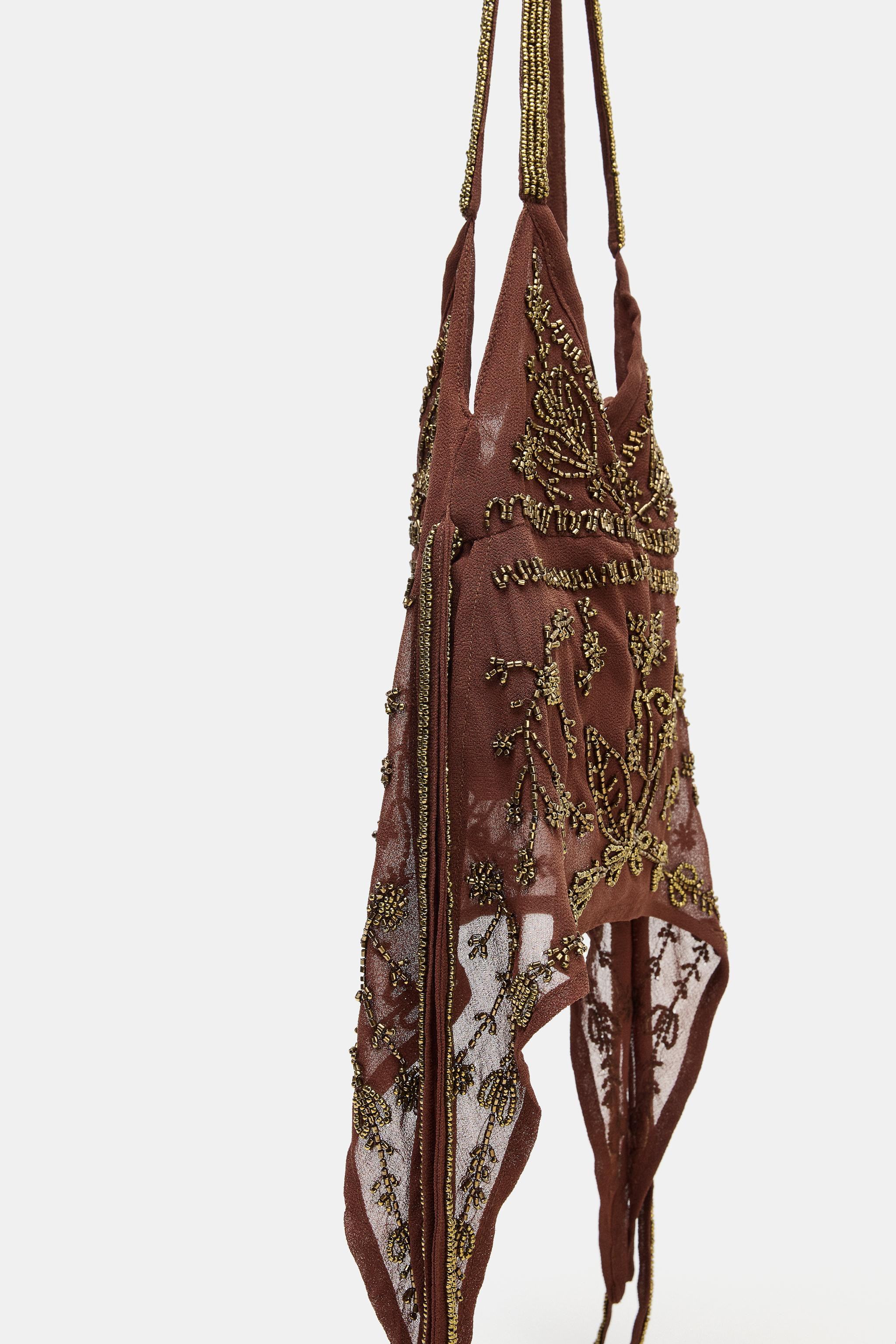 SPARKLY BUCKET SHOULDER BAG | Zara US