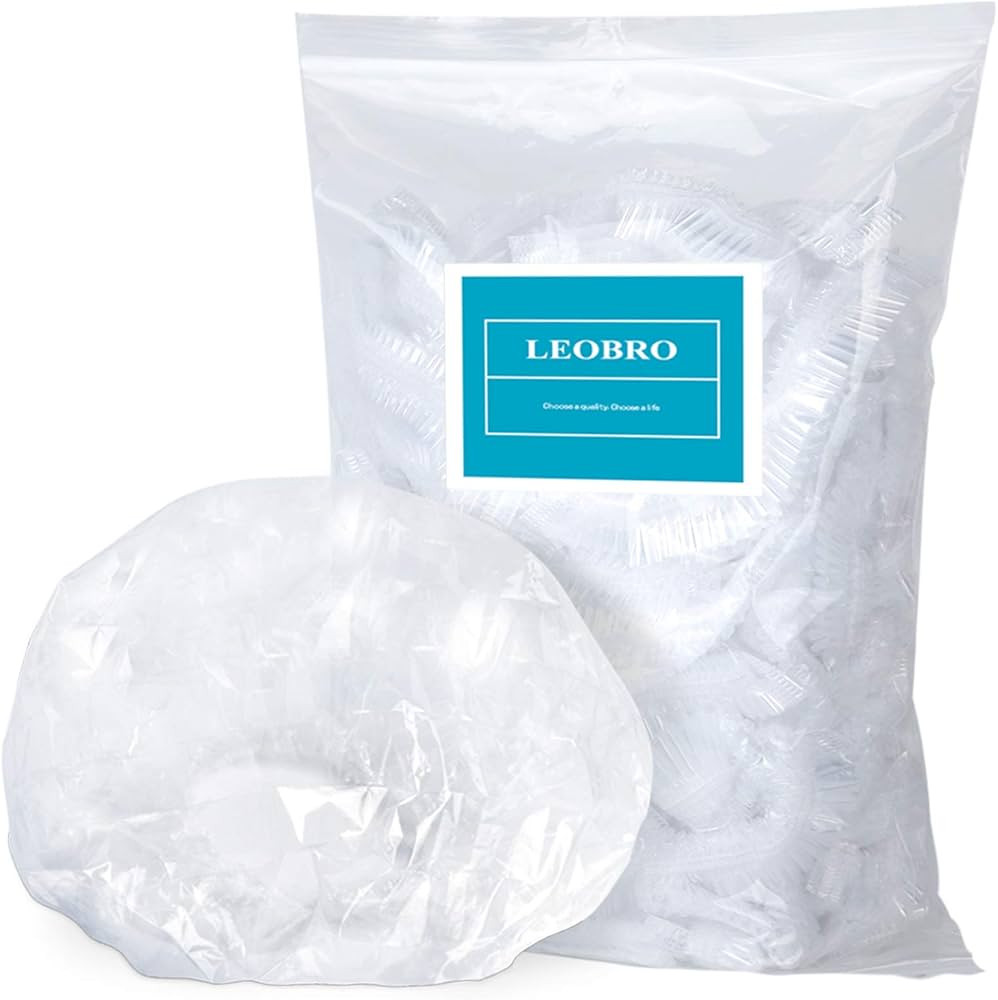 LEOBRO Disposable Shower Caps, 100 Pack Shower Caps, Shower Cap for Women Waterproof, Disposable ... | Amazon (US)