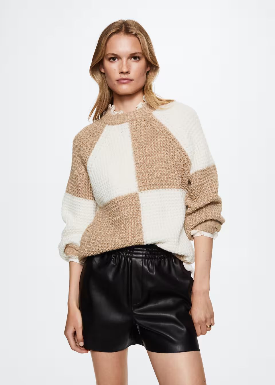Reverse knit sweater | MANGO (US)