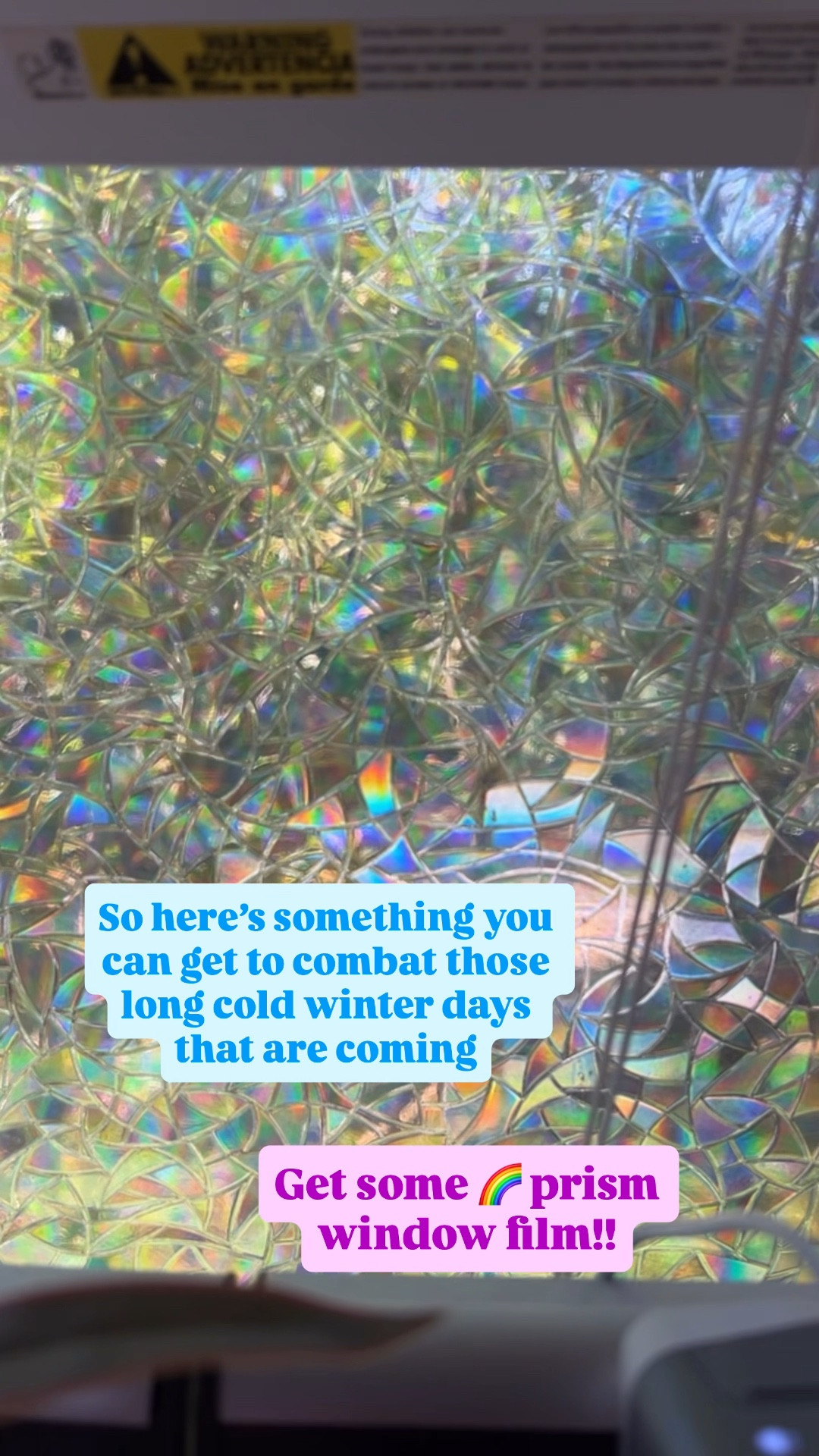 Prism window cling will make the prettiest rainbows all over the room when the sun hits it! Plus you get the added benefit of privacy while your blinds are up or curtains back!

#LTKHome #LTKKids