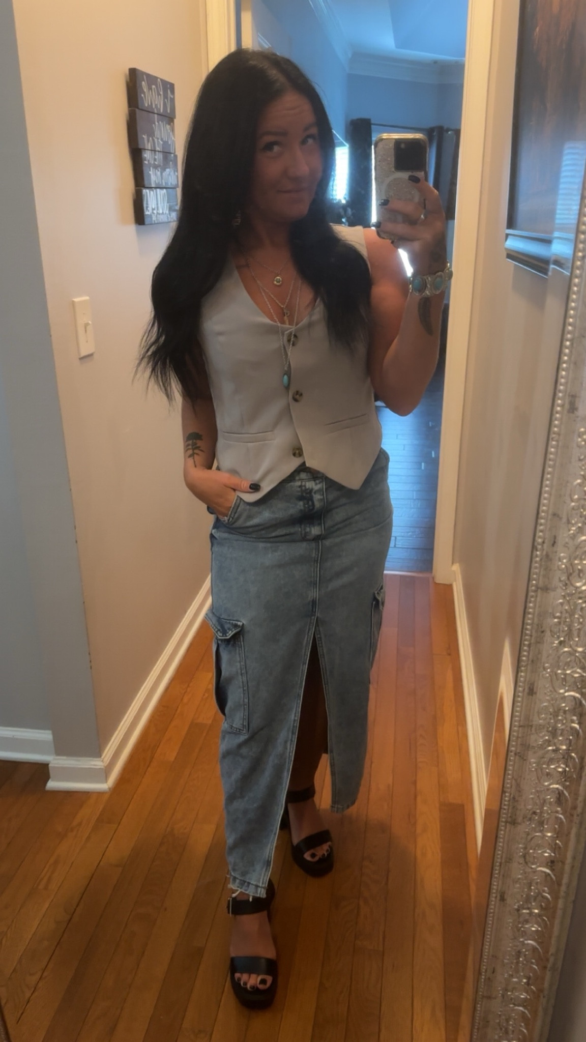 Okay but this denim skirt + vest= perfect combo!!! I am LOVING this look and matching different vests with different materials. Turning out SO cute! Found some cute different options to make this combo and I am wanting all of them 😍🤭

#LTKFindsUnder50 #LTKStyleTip #LTKBeauty