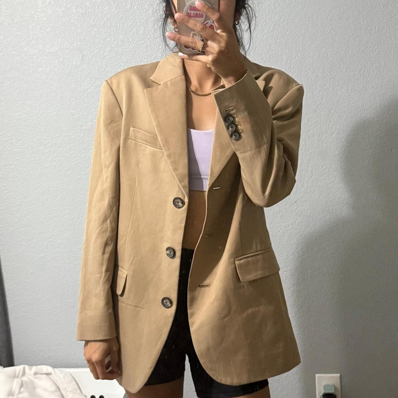 Everlane Women's Jacket - Brown/Tan - 0 | Depop US
