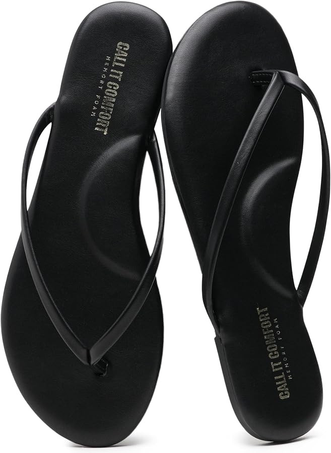 Flip Flops for Women 2026 Memory Foam Cushioned Arch Support Sandals Women Cute Dressy Lightweigh... | Amazon (US)