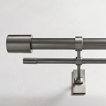Oversized Metal Double Rod - Gunmetal | West Elm (US)