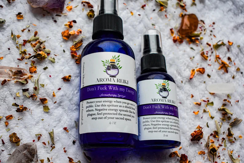 Don't Fuck With My Energy Spritzer Protection, Essential Oils, Sage, Juniper, All Natural, Gift, ... | Etsy (US)