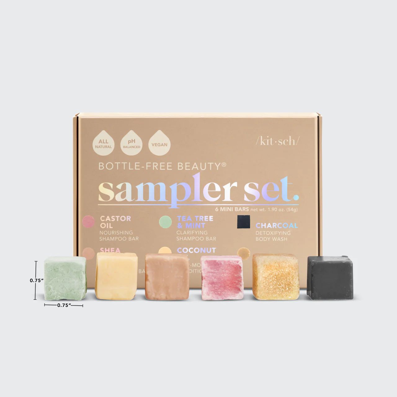 Shampoo & Body Wash 6 Piece Sampler | KITSCH | Kitsch