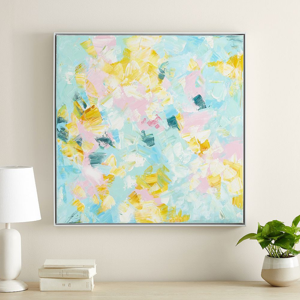 Framed Abstract Art, Pastels | Pottery Barn Teen