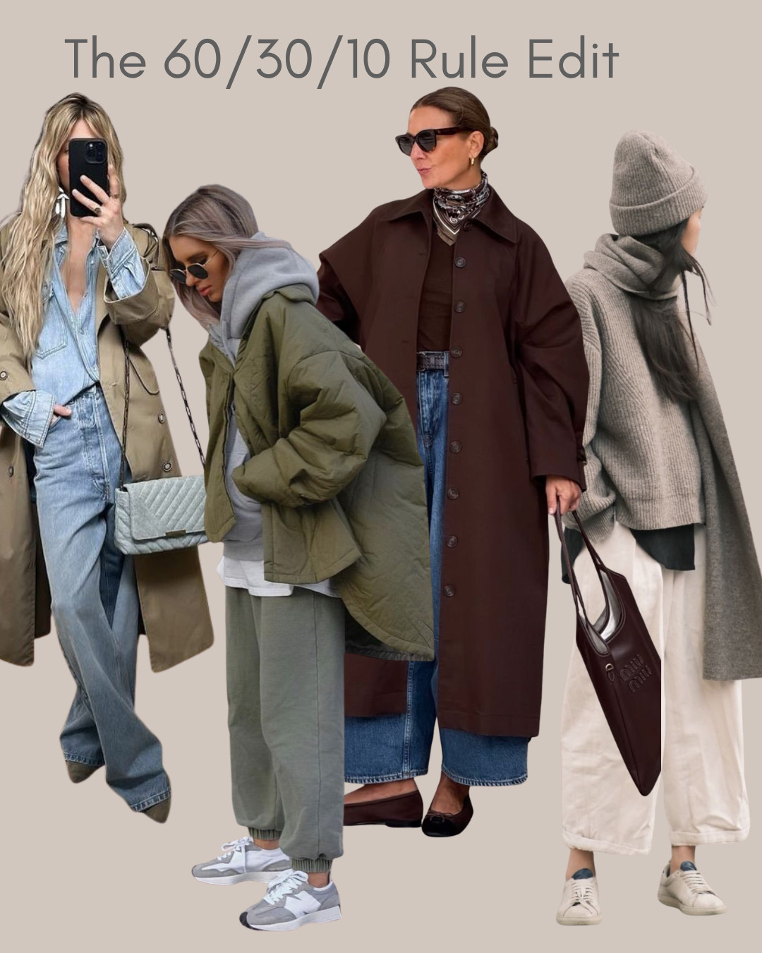 The 60/30/10 styling rule simplifies autumn/winter dressing by balancing colours, textures and proportions —helping outfits feel cohesive, elevated and effortlessly intentional every time.

Check out my Substack to read the breakdown of each style. X 

 #LTKaustralia #LTKautumn #LTKstyletip