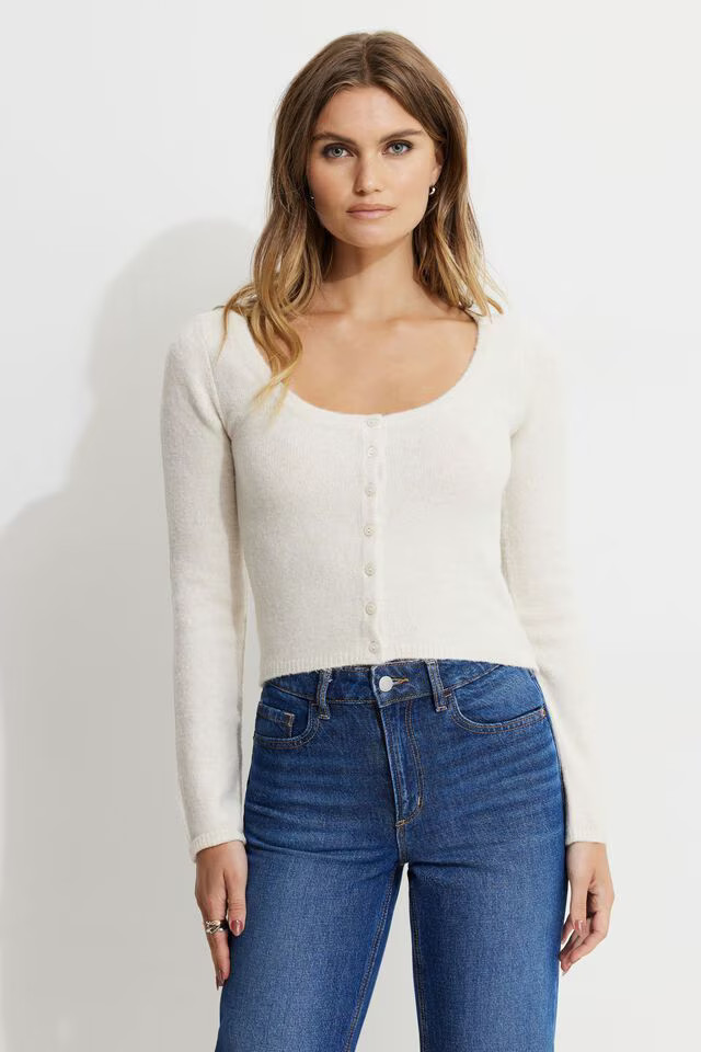 Heavenlyarn™ Cropped Cardigan | Dynamite Clothing