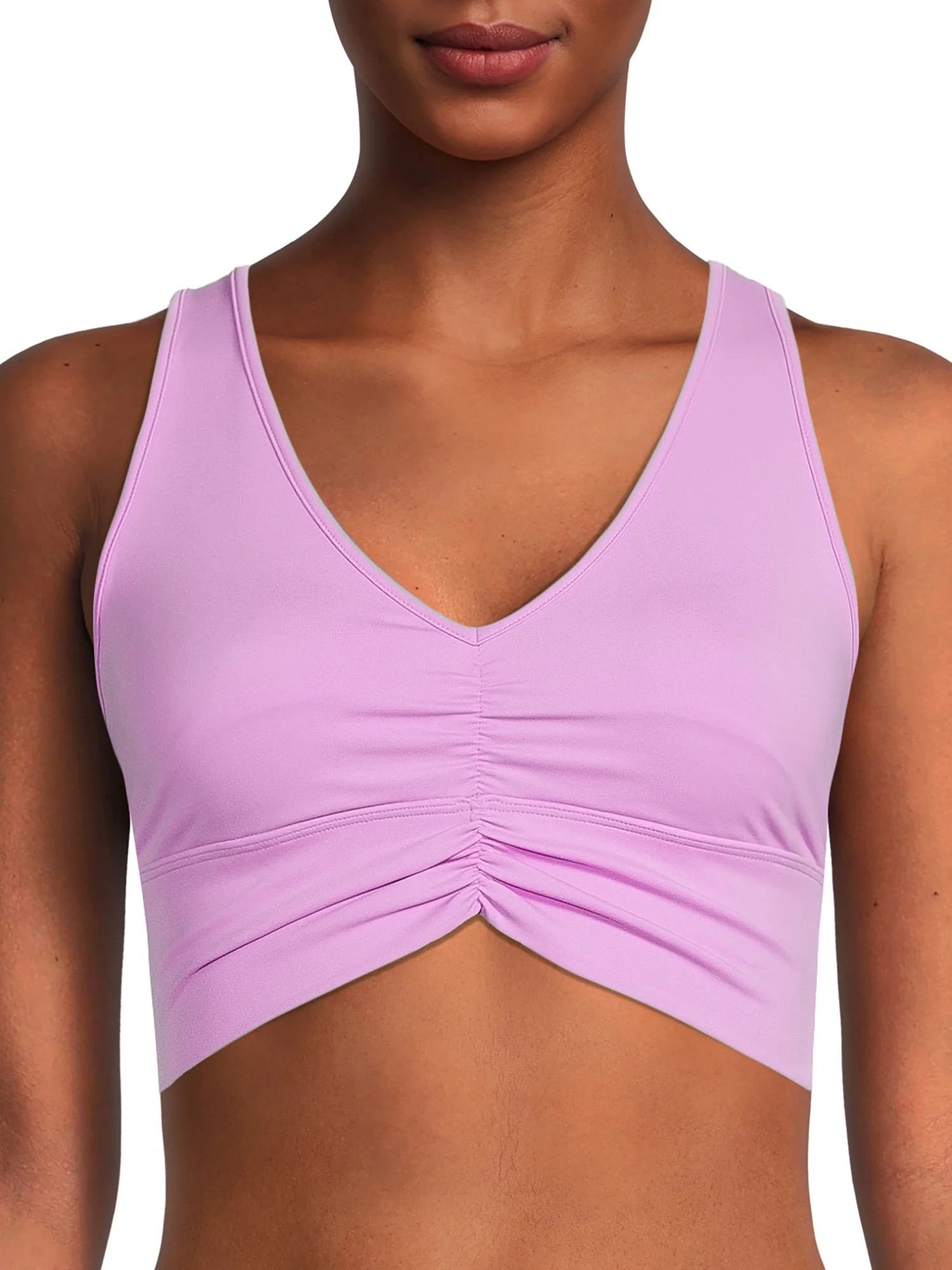 Avia Women's Ruched V-Neck Sports Bra | Walmart (US)
