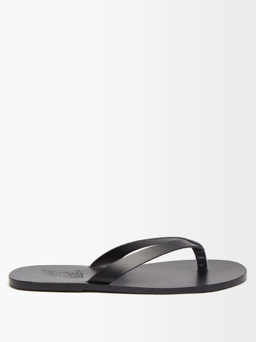 Ancient Greek Sandals - Leather Flip Flops - Mens - Black | Matches (UK)