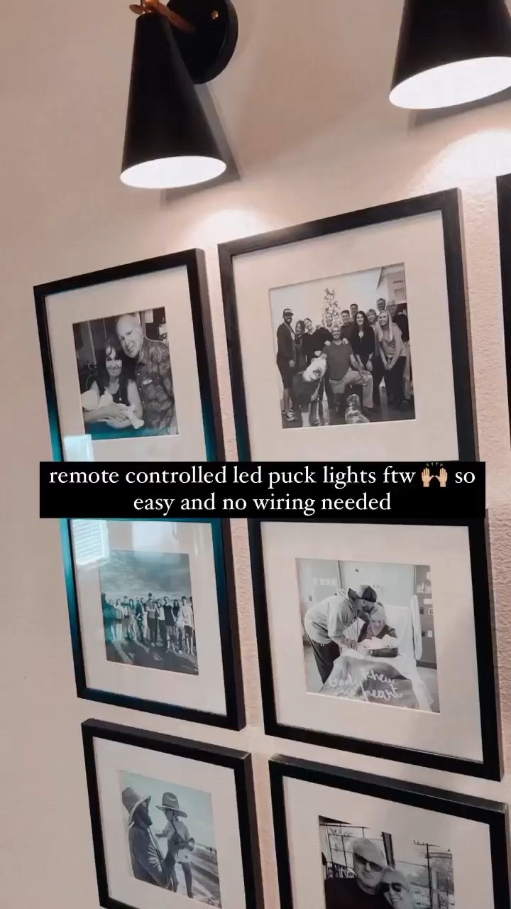 such an easy way to add a nice touch to your home and gallery walls without having to wire the electric! Puck lights for the win 🤌🏼

#LTKstyletip #LTKunder50 #LTKhome