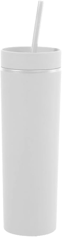 momocici Matte Skinny Tumblers Bulk.16oz Matte Pastel Colored Skinny Tumblers with Lids and Straw... | Amazon (US)