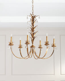 6-Light Drop Leaf Chandelier | Horchow