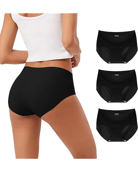 INNERSY Women's Period Underwear Postpartum Cotton Panties Menstrual Hi-Waist Briefs 3-Pack | Amazon (CA)