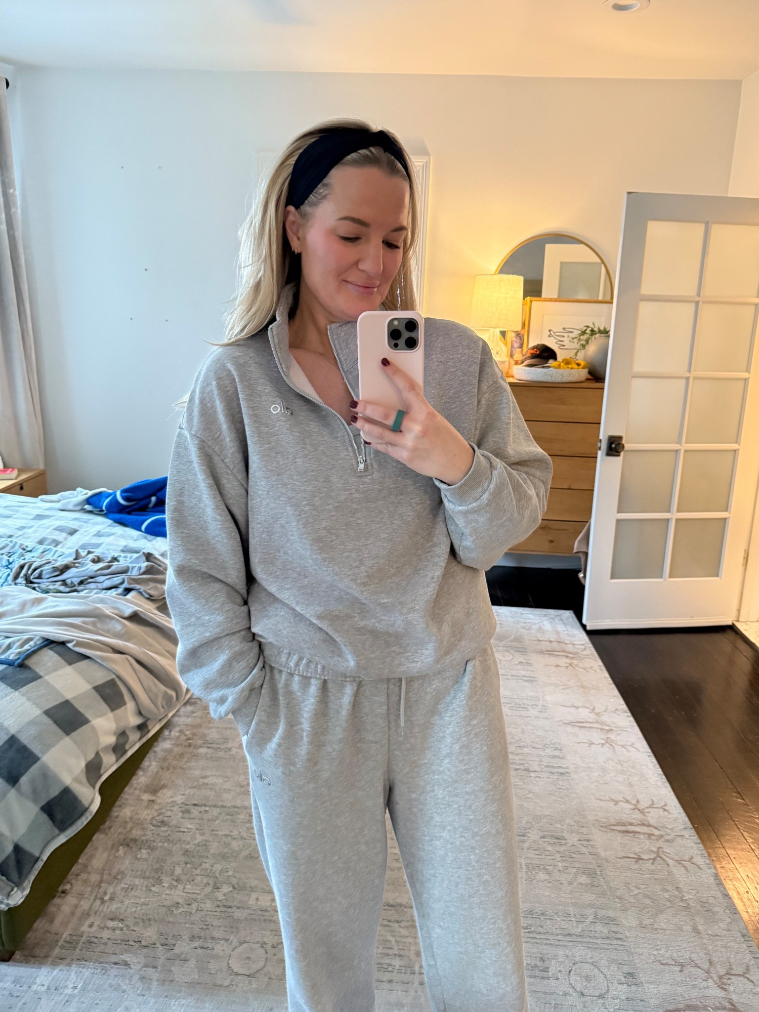 Linking in case you too want to look like Scott Calvin in The Santa Clause. (But seriously it’s so cozy and also looks put together from the waist up for video calls) 

Size down! I’m normally a L in sweatshirts and sweatpants and I’m a M in these. 

#LTKootd #LTKgrwm #LTKdayinmylife