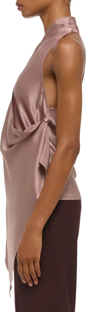Drape Sleeveless Silk Top | Nordstrom