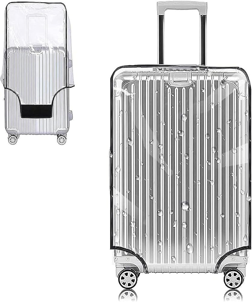 Clear PVC Suitcase Cover Protectors 20 Inch Luggage Cover for Wheeled Suitcase 20'' | Amazon (US)