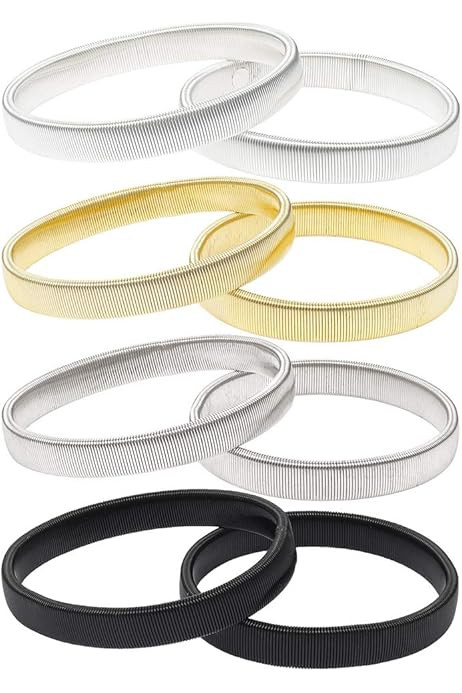 3 Pairs Shirt Sleeve Holders, Anti-Slip Stretch Shirts Garters Elastic Armbands, Metal Sleeve Cuffs  | Amazon (UK)
