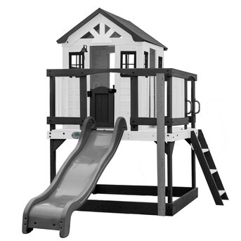 Backyard Discovery White Sweetwater Playhouse Outdoor Wood Playhouse | Lowe's