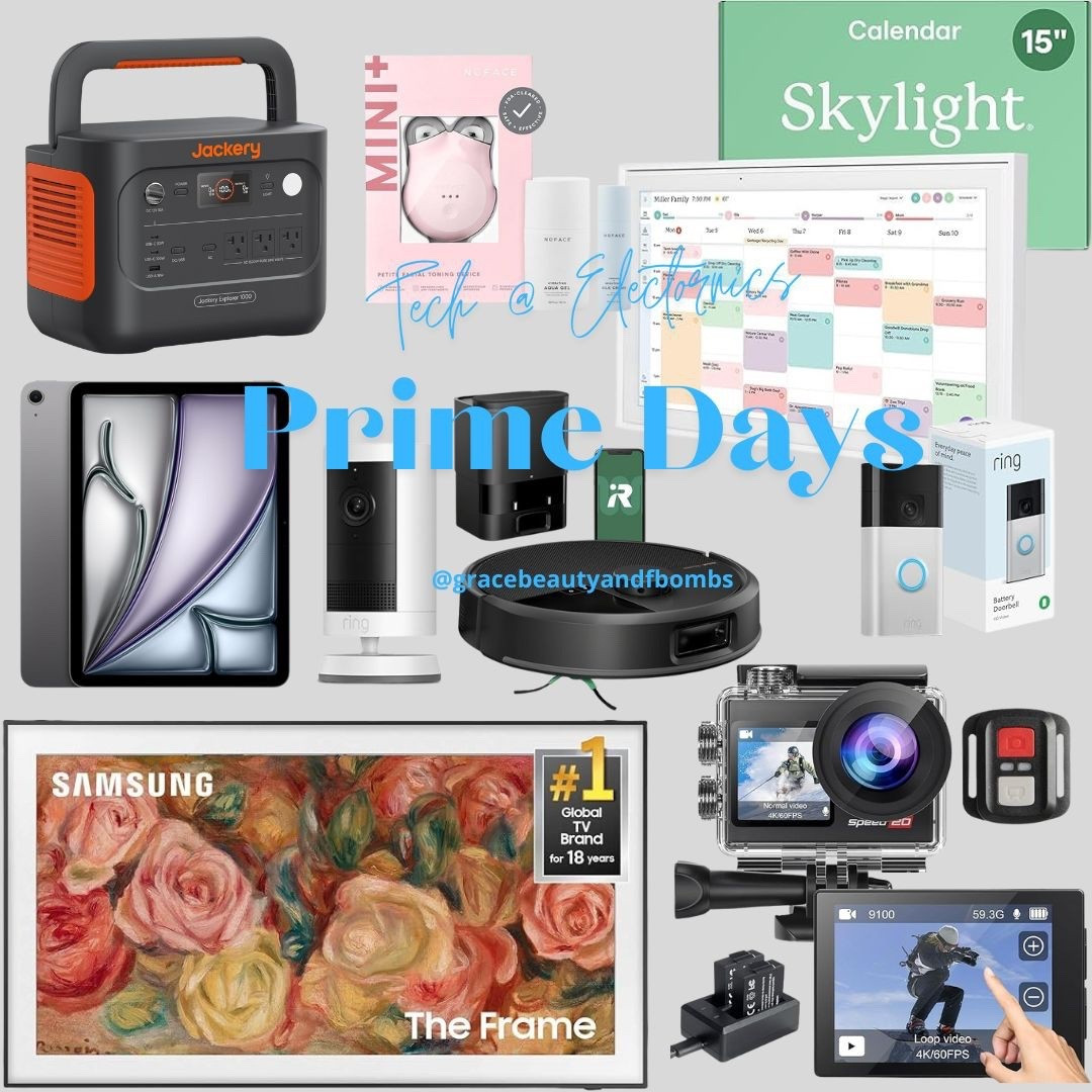 Prime Day Deals on tech and electronics!
#primeday #primedaydeals #amazonprimedays #samsung #skylightcalendar #ipad #ringcamera

#LTKSaleAlert #LTKMens #LTKHome