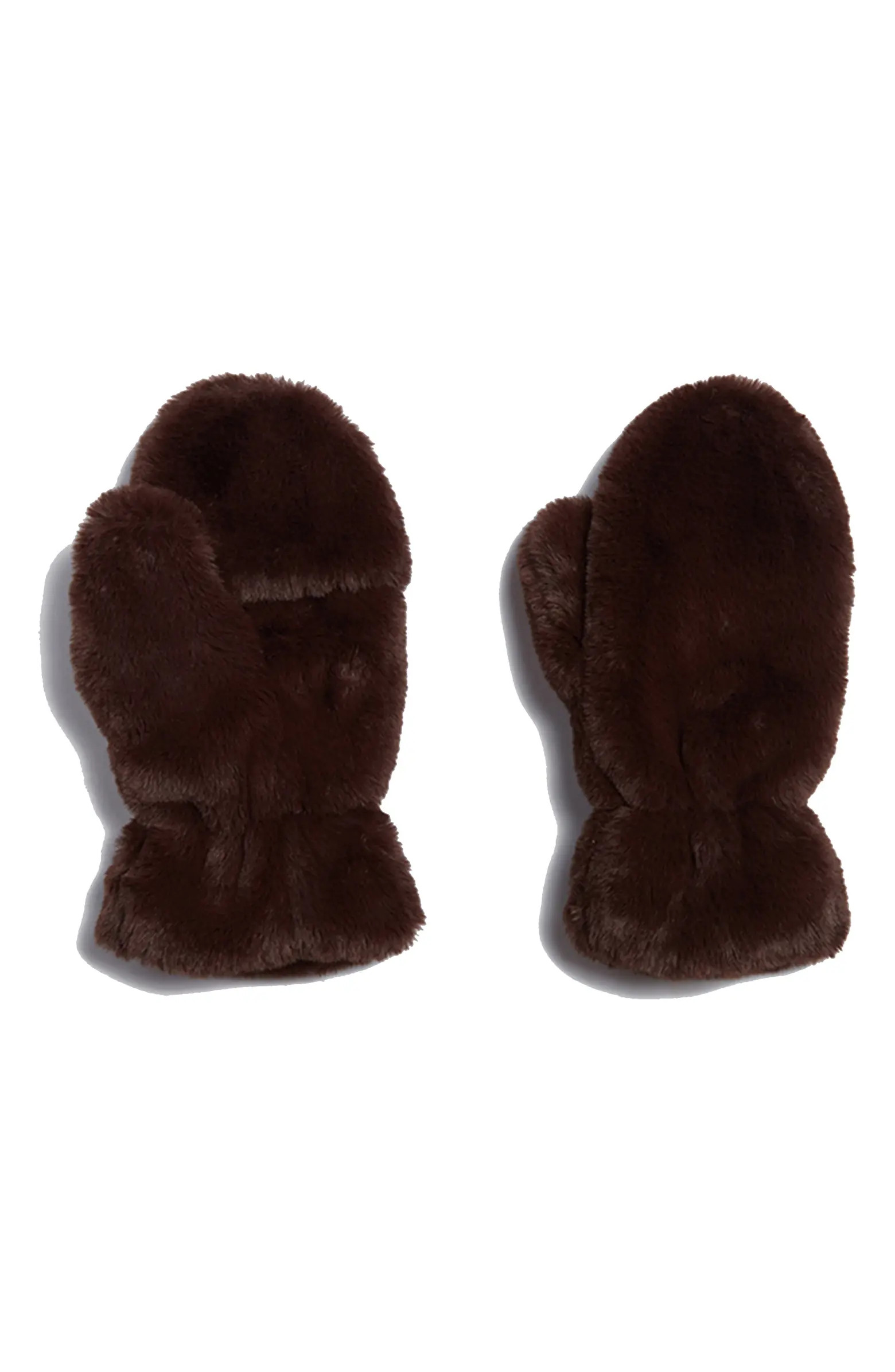 Coco Faux Fur Mittens | Nordstrom
