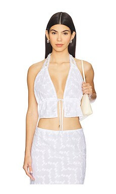 Bella Venice The Sofia Halter Top in Ivory from Revolve.com | Revolve Clothing (Global)