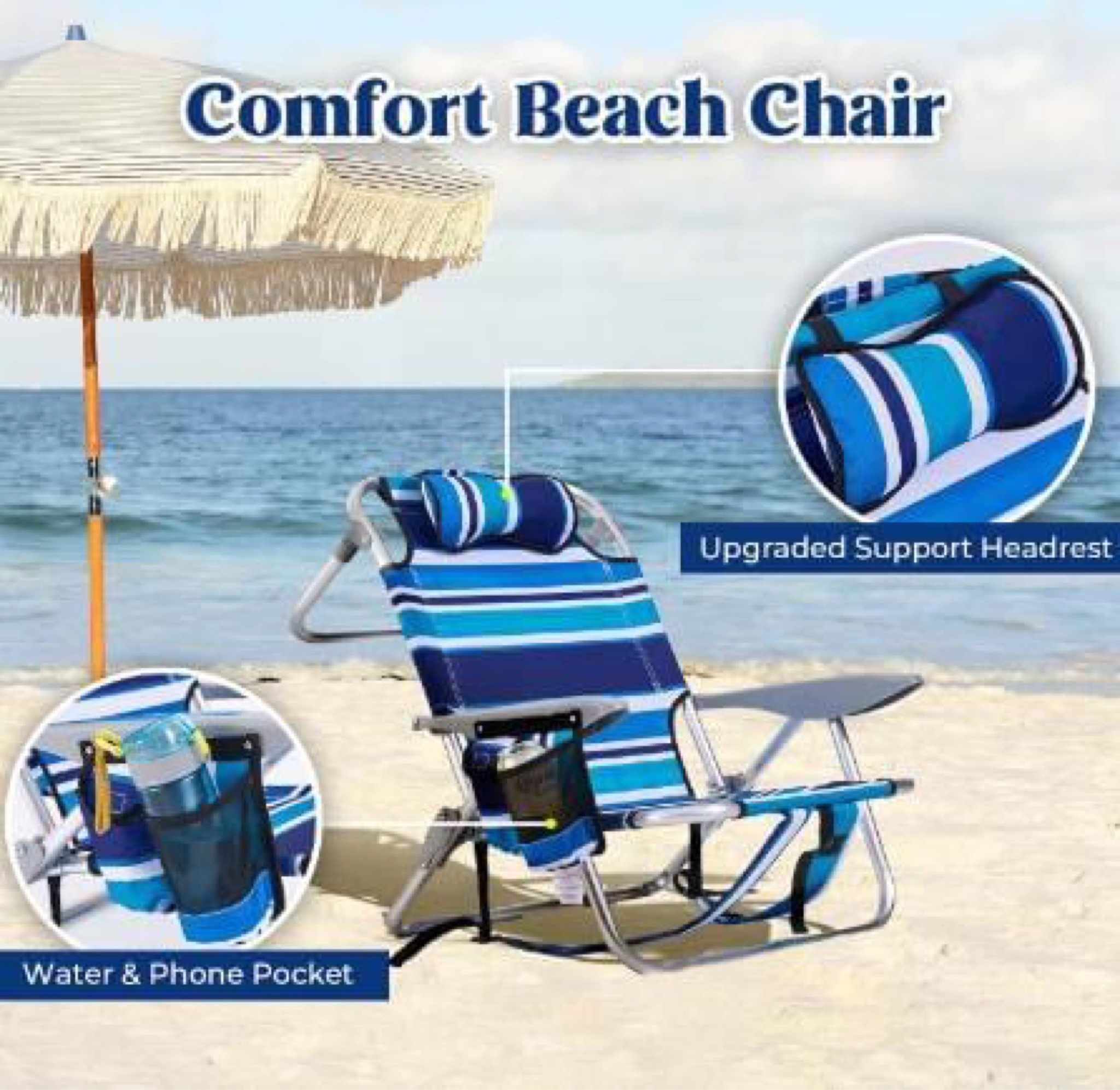 Comfy beach chair
Fashionablylatemom 
Fashionably late mom 