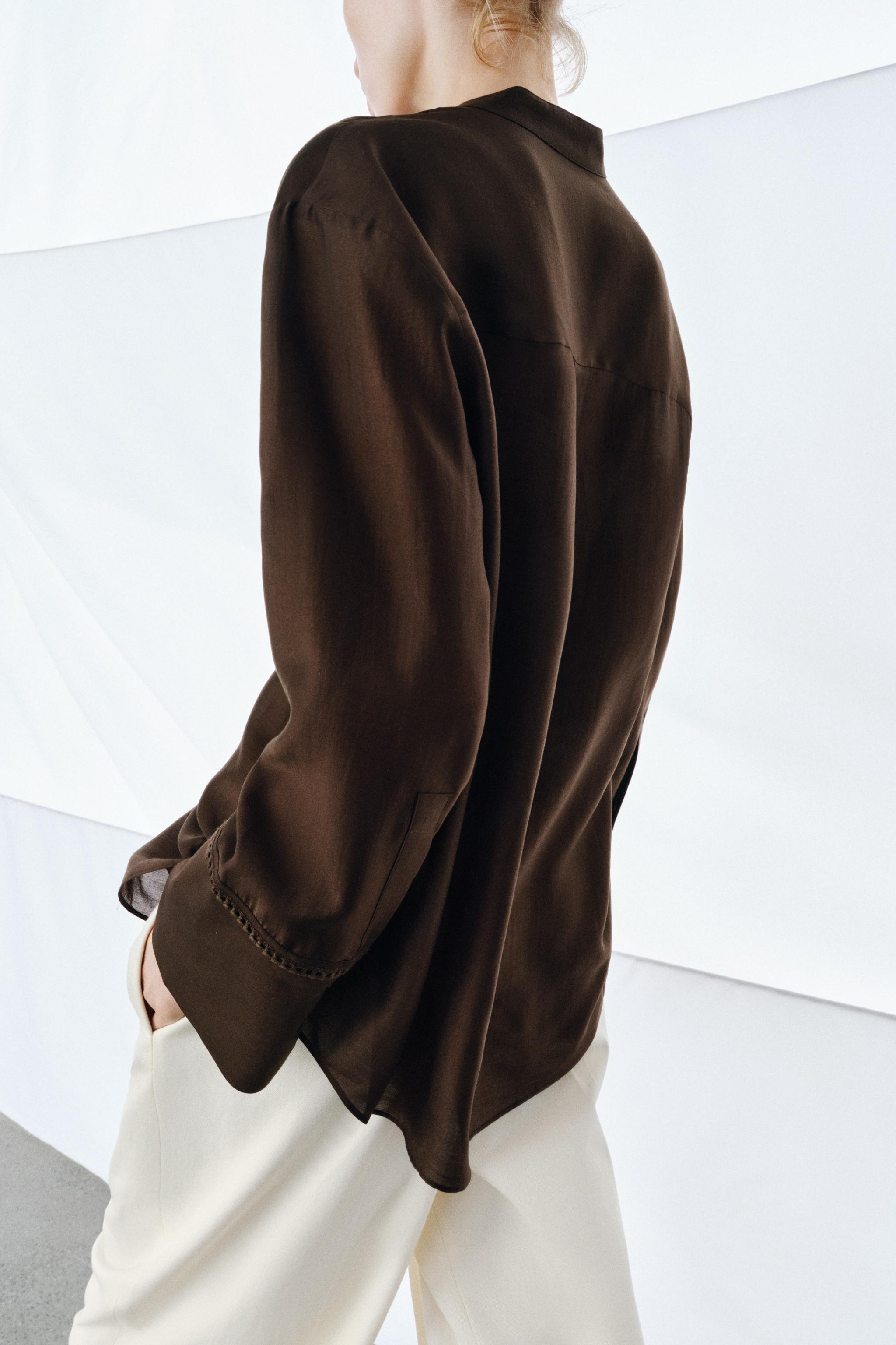 CAMICIA TASCA RICAMI ZW COLLECTION | Zara IT