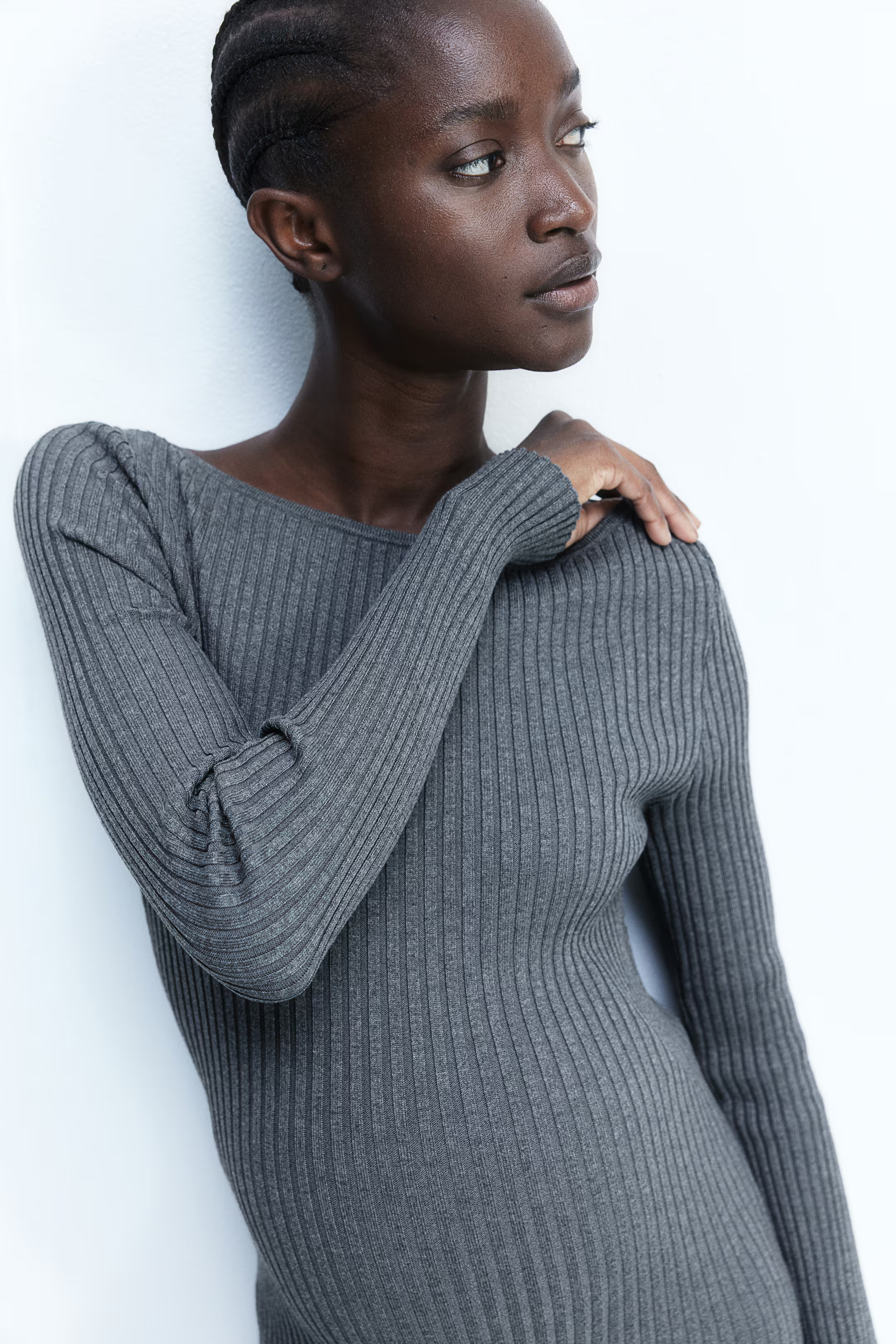 MAMA Boat-Neck Bodycon Dress | H&M (US + CA)
