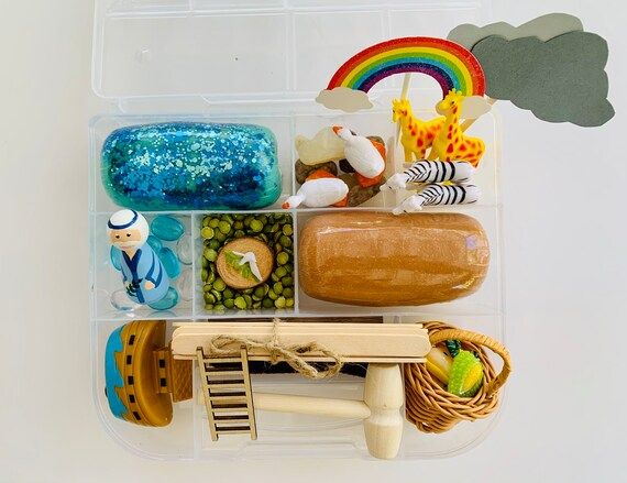 Noahs Ark Sensory Kit Bible Play Homeschooling Christian Kids | Etsy | Etsy (US)