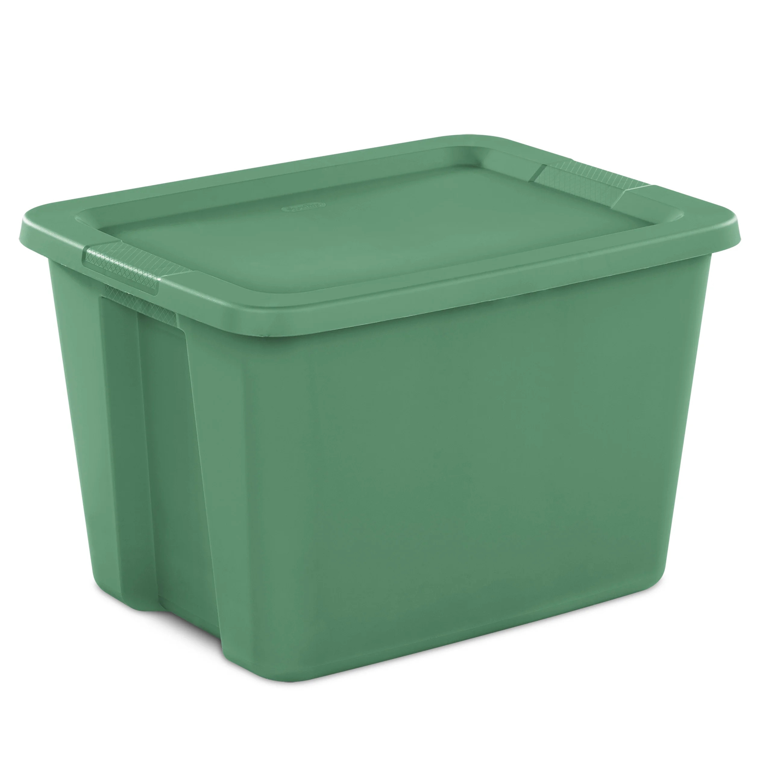 Sterilite Large Storage Bin, 18 Gallon Plastic Storage Container with Snap-On Lid, Bright Green | Walmart (US)