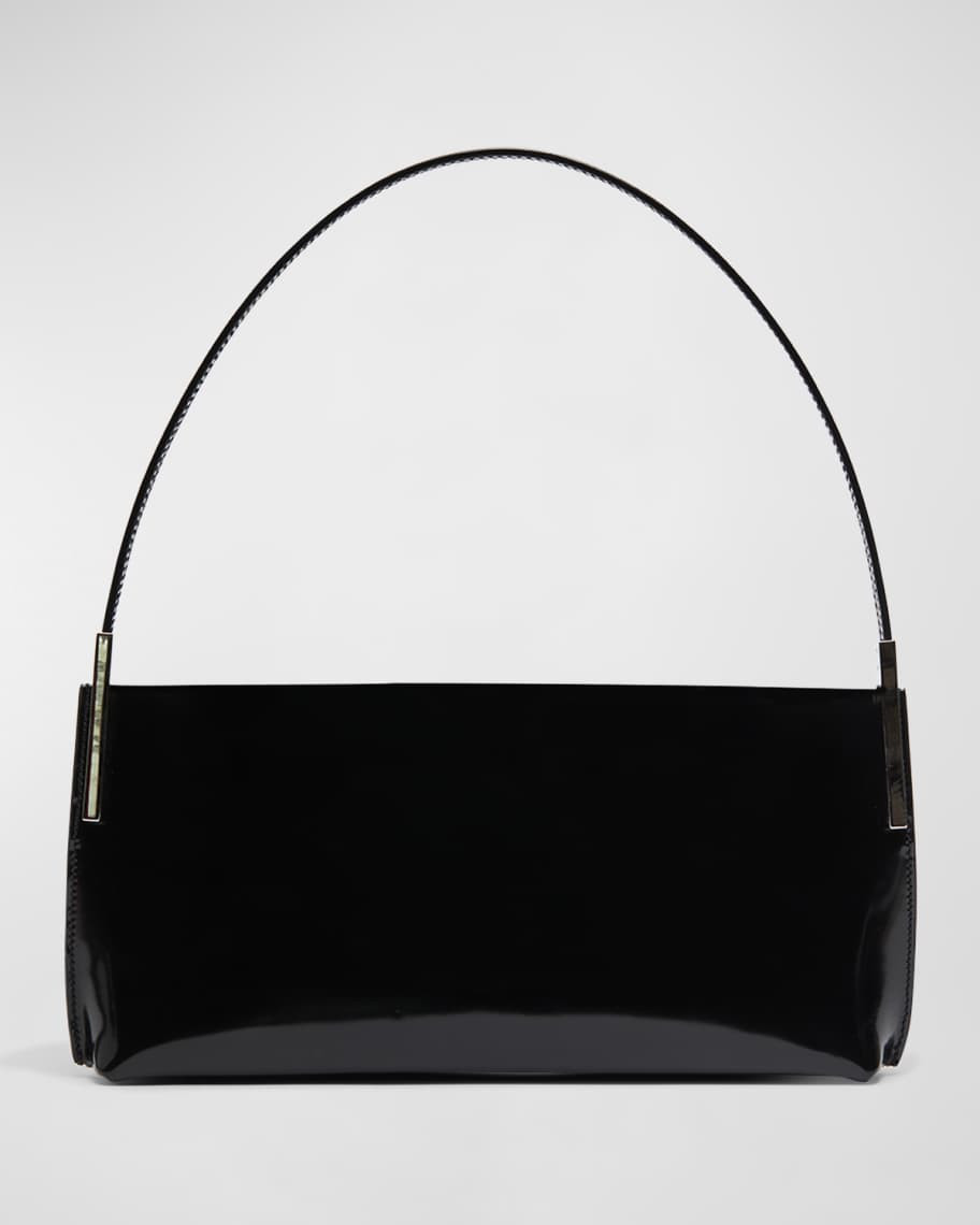 Saint Laurent Suzanne Small Rigid Leather Shoulder Bag | Neiman Marcus