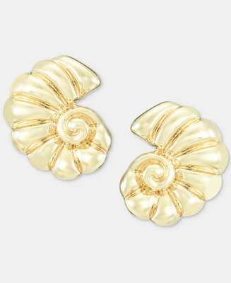 On 34th Shell Button Earrings, Macy's Exclusive - Macy's | Macy's