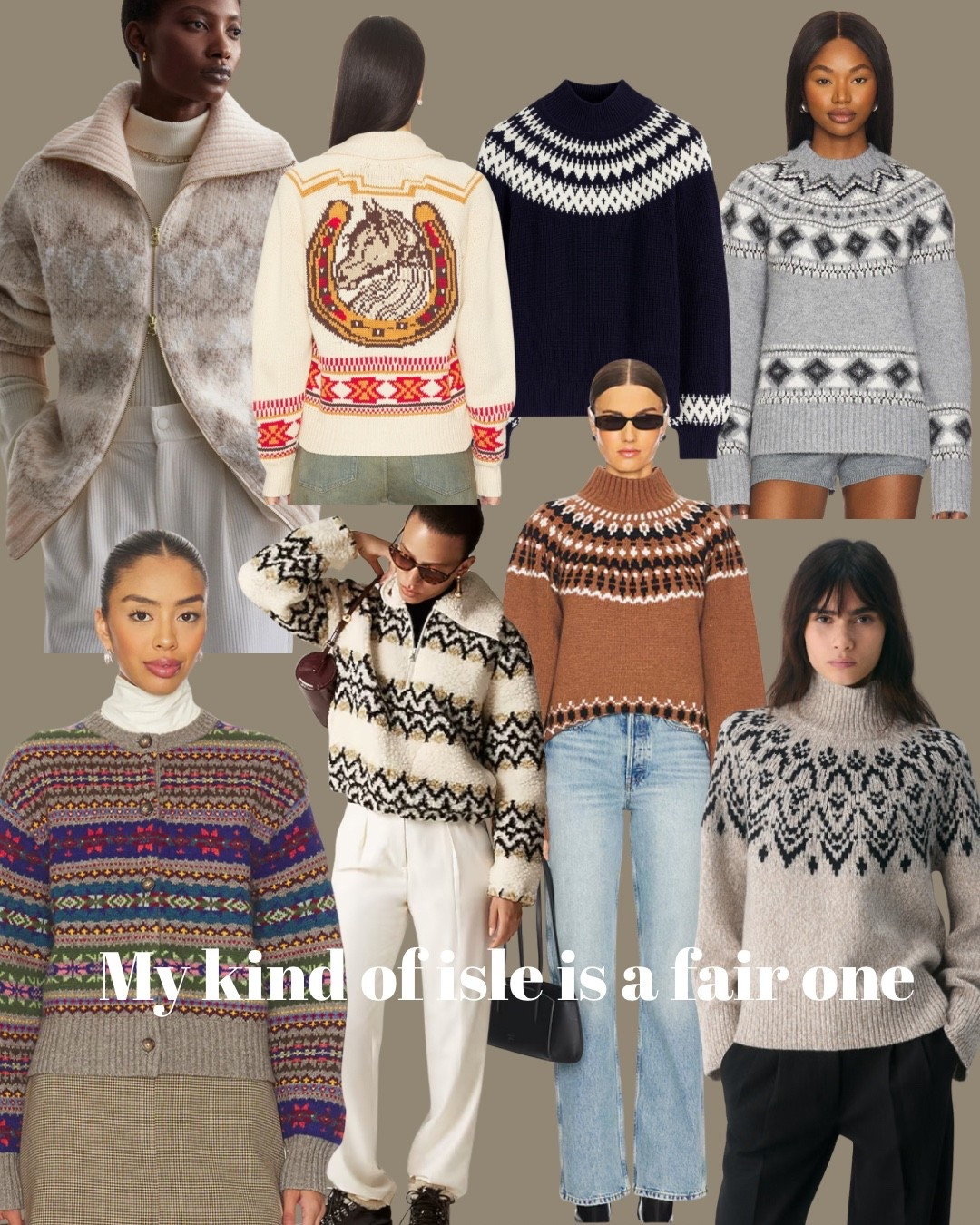 Fairisle knits. This time of year just screams fair isle! Here are some of my favorites. 

#LTKStyleTip