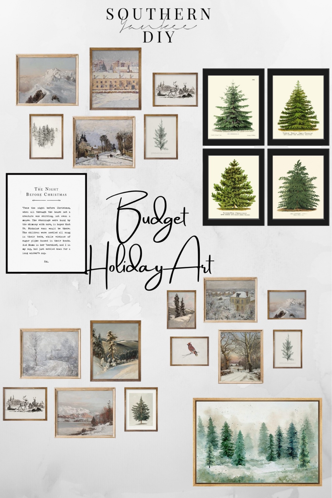 Holiday Art on a budget: art prints, holiday art, tree art, story art, gallery ideas, holiday art prints 

#LTKSeasonal #LTKHoliday #LTKunder50