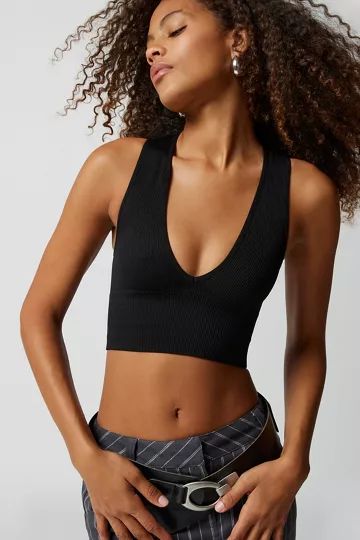 Out From Under Hailey Seamless Plunge Bra Top | Urban Outfitters (US and RoW)