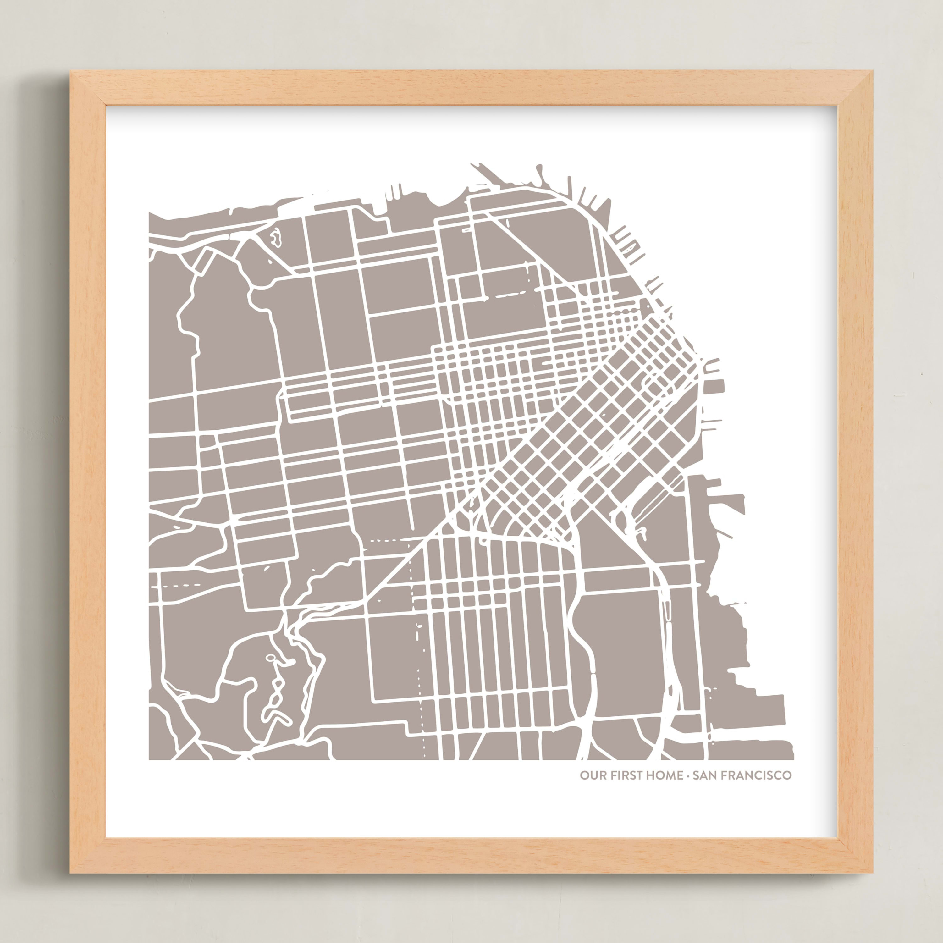 Custom Filled Map Art | Minted