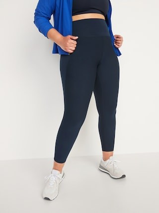 High-Waisted PowerPress Built-In Sculpt 7/8-Length Leggings For Women | Old Navy (US)