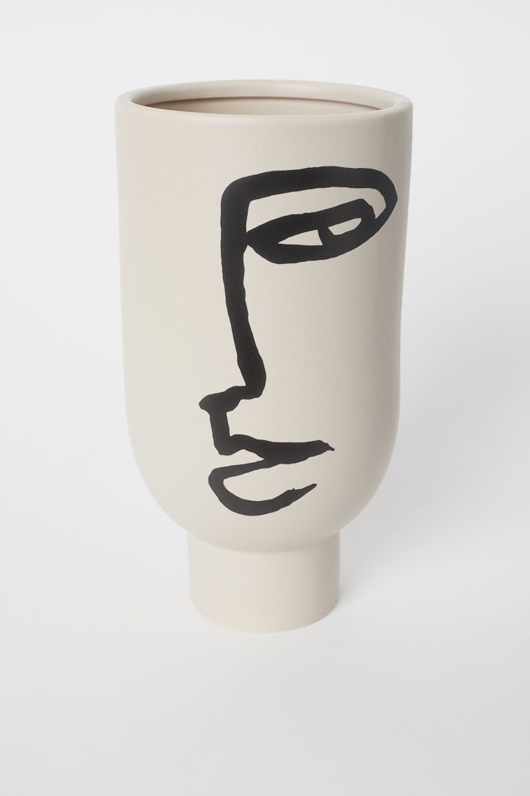 Hohe Vase mit Motiv | H&M (DE, AT, CH, NL, FI)