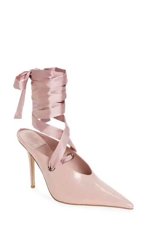 Jeffrey Campbell Grateau Ankle Wrap Mule in Pink at Nordstrom, Size 5.5 | Nordstrom