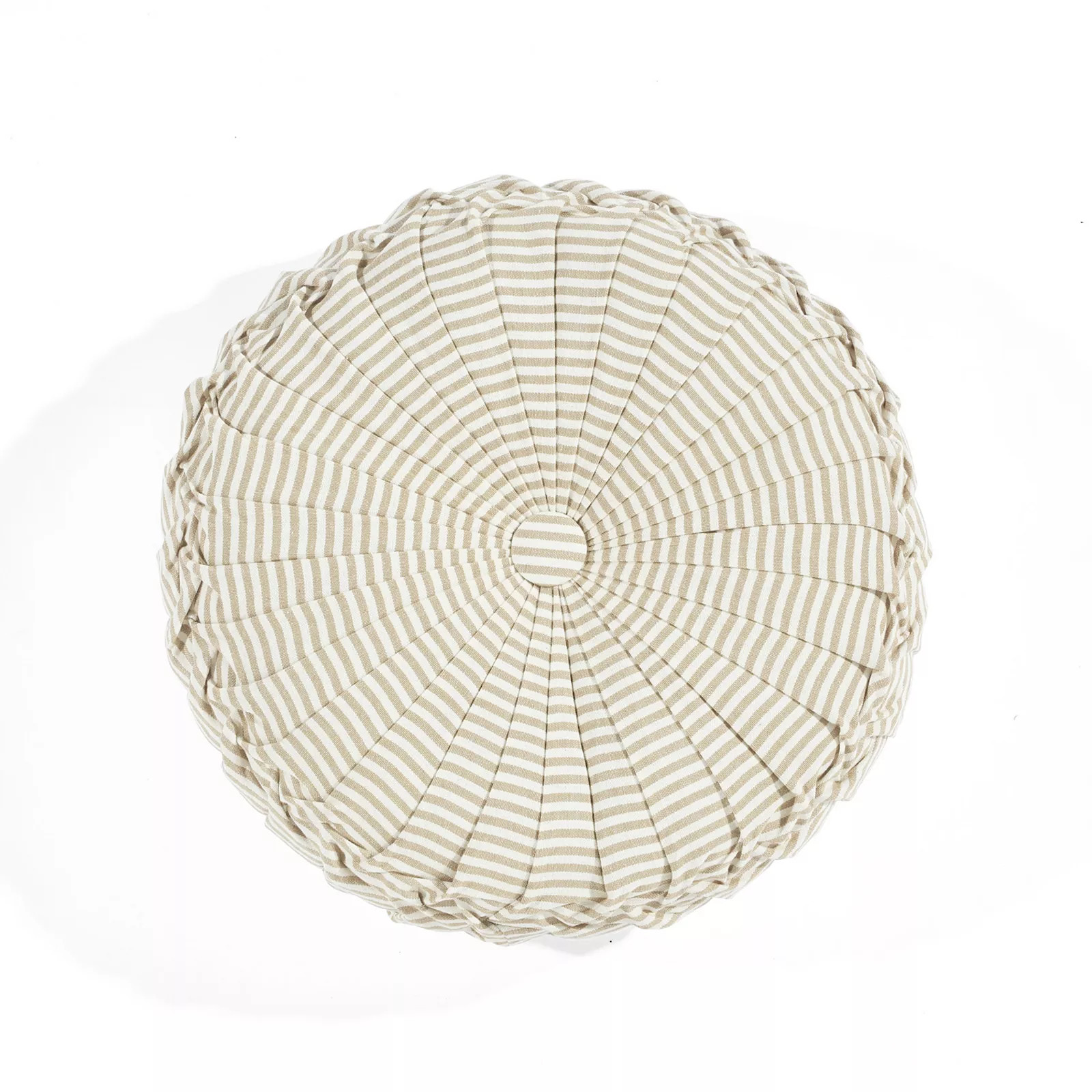 Lush Decor Farmhouse Stripe Yarn Dyed Pleated Decorative Pillow, Neutral | Kohl's