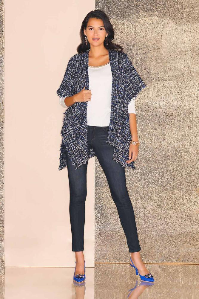 dark wash skinny jeans | Versona