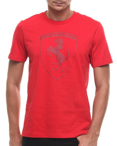 Puma - Men Red Ferrari Big Shield S/S Tee | Dr. Jay's